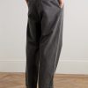Slater Tapered Pleated Cotton-Twill Trousers - BK Slater Tapered Pleated Cotton-Twill Trousers - BK