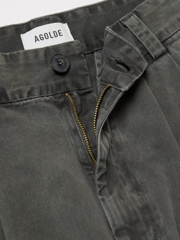 Slater Tapered Pleated Cotton-Twill Trousers - E1 Slater Tapered Pleated Cotton-Twill Trousers - E1