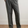 Slater Tapered Pleated Cotton-Twill Trousers - FR Slater Tapered Pleated Cotton-Twill Trousers - FR