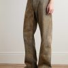 Afton Stone-Washed Straight-Leg Jeans - FR
