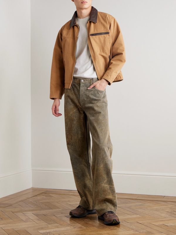 Afton Stone-Washed Straight-Leg Jeans - OU