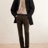 Slim-Fit Straight-Leg Cotton-Blend Twill Trousers - OU Slim-Fit Straight-Leg Cotton-Blend Twill Trousers - OU
