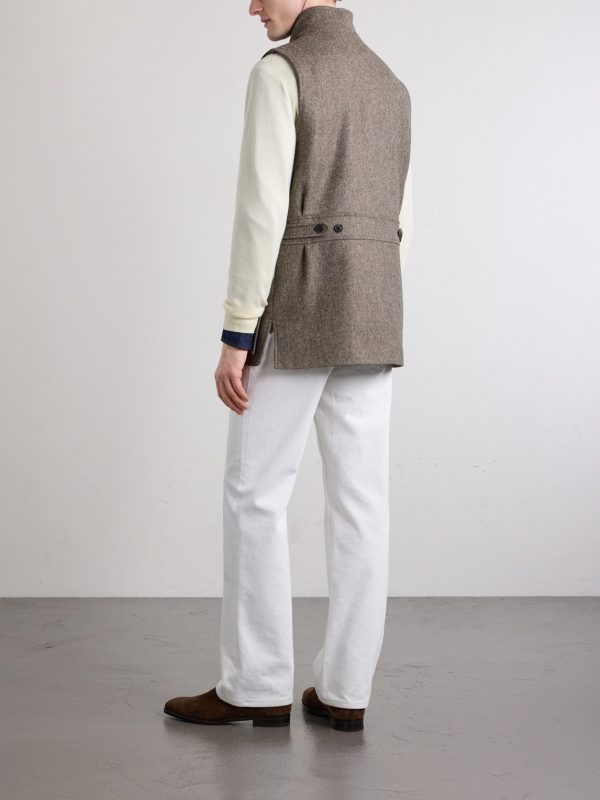 Wool-Tweed Gilet - BK