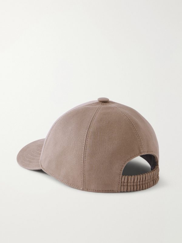 Logo-Embroidered Cotton-Twill Baseball Cap - BK