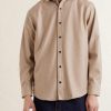 Cutaway-Collar Wool and Cashmere-Blend Shirt - FR Cutaway-Collar Wool and Cashmere-Blend Shirt - FR