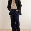 Cutaway-Collar Wool and Cashmere-Blend Shirt - OU Cutaway-Collar Wool and Cashmere-Blend Shirt - OU