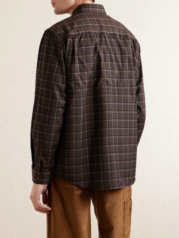 Checked Wool Shirt - BK