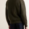 Orkney Ribbed-Knit Wool Zip-Up Cardigan - BK