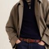Linton Logo-Embroidered Wool Half-Zip Sweater - CU