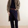 Linton Logo-Embroidered Wool Half-Zip Sweater - OU