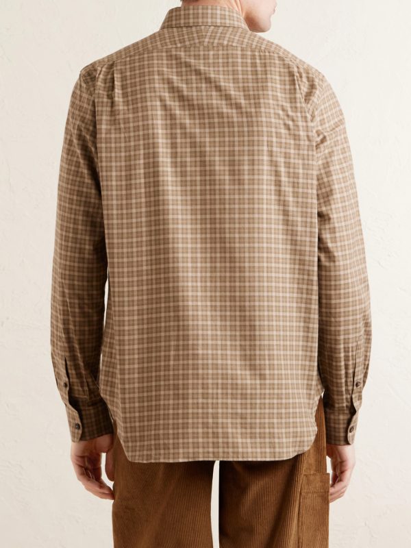 Checked Cotton Shirt - BK Checked Cotton Shirt - BK