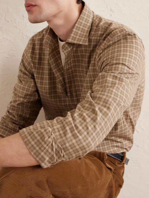Checked Cotton Shirt - CU Checked Cotton Shirt - CU