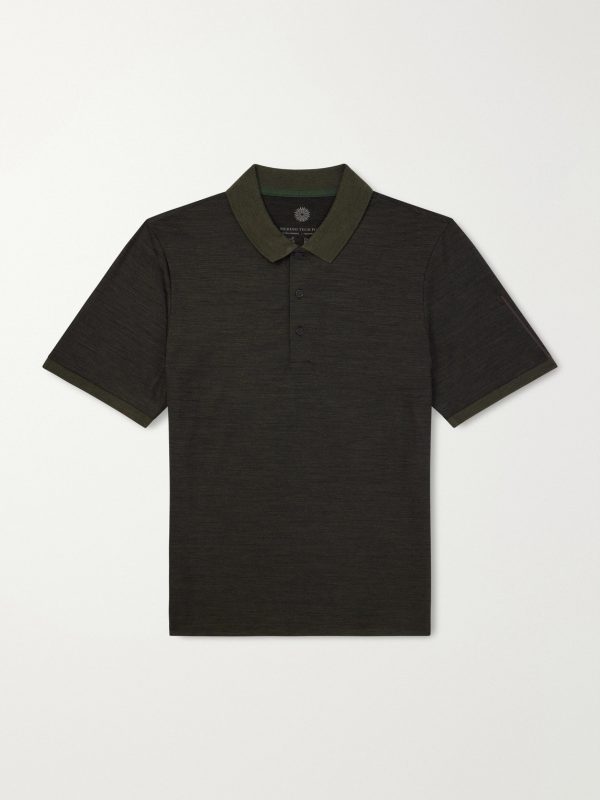 Merino Wool and Lyocell-Blend Piqué Polo Shirt Merino Wool and Lyocell-Blend Piqué Polo Shirt