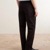 Straight-Leg Stretch Cotton-Twill Trousers - BK Straight-Leg Stretch Cotton-Twill Trousers - BK
