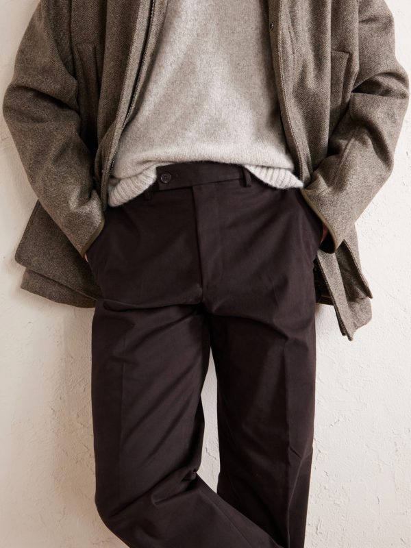 Straight-Leg Stretch Cotton-Twill Trousers - CU Straight-Leg Stretch Cotton-Twill Trousers - CU
