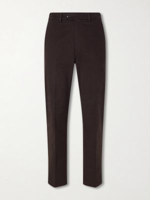 Straight-Leg Stretch Cotton-Twill Trousers Straight-Leg Stretch Cotton-Twill Trousers