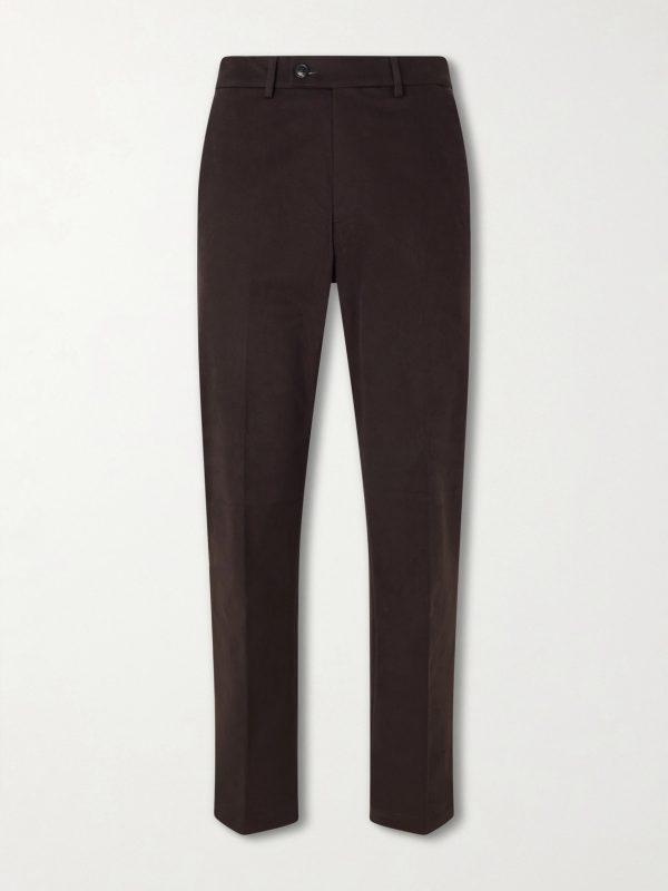 Straight-Leg Stretch Cotton-Twill Trousers Straight-Leg Stretch Cotton-Twill Trousers