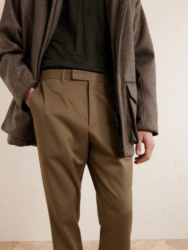 Straight-Leg Stretch-Lyocell Twill Chinos - CU Straight-Leg Stretch-Lyocell Twill Chinos - CU