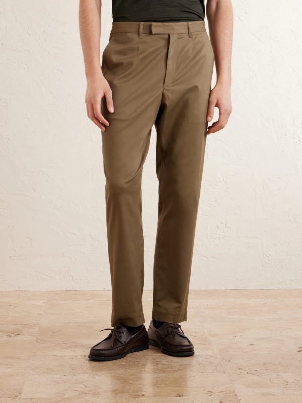 Straight-Leg Stretch-Lyocell Twill Chinos - FR Straight-Leg Stretch-Lyocell Twill Chinos - FR