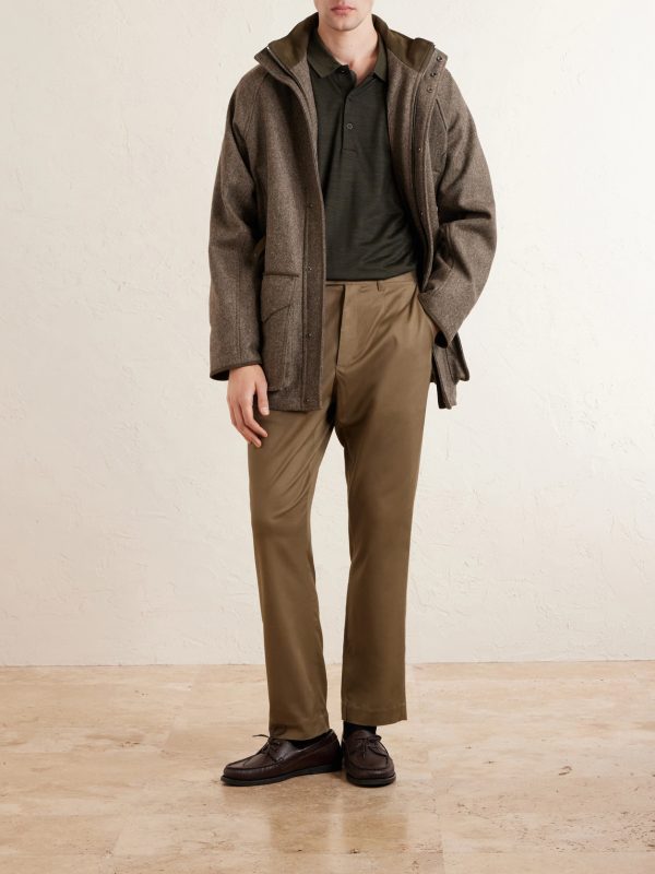 Straight-Leg Stretch-Lyocell Twill Chinos - OU Straight-Leg Stretch-Lyocell Twill Chinos - OU