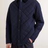 Cotton Corduroy-Trimmed Padded Quilted Shell Jacket - FR Cotton Corduroy-Trimmed Padded Quilted Shell Jacket - FR