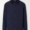 Cotton Corduroy-Trimmed Padded Quilted Shell Jacket Cotton Corduroy-Trimmed Padded Quilted Shell Jacket