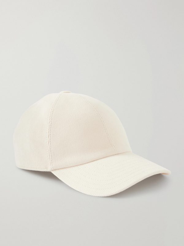 Logo-Embroidered Cotton-Corduroy Baseball Cap