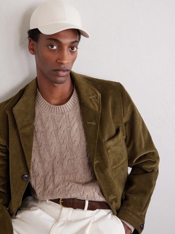 Logo-Embroidered Cotton-Corduroy Baseball Cap - OU