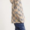 Hooded Checked Shell Jacket - E1 Hooded Checked Shell Jacket - E1