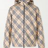 Hooded Checked Shell Jacket Hooded Checked Shell Jacket