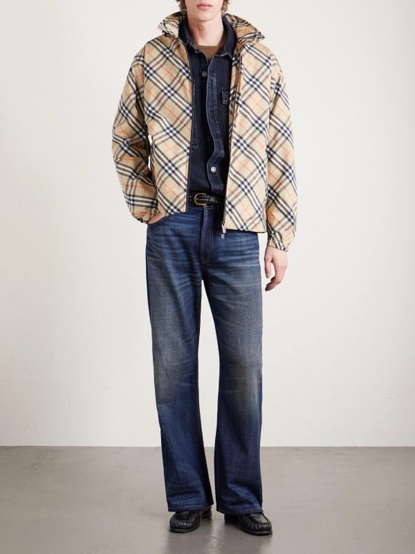 Hooded Checked Shell Jacket - OU Hooded Checked Shell Jacket - OU