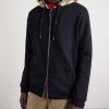 Checked Cotton-Jersey Zip-Up Hoodie - FR Checked Cotton-Jersey Zip-Up Hoodie - FR