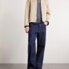 Checked Wool Half-Zip Sweater - OU Checked Wool Half-Zip Sweater - OU