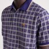 Logo-Embroidered Checked Jacquard Polo Shirt - CU Logo-Embroidered Checked Jacquard Polo Shirt - CU