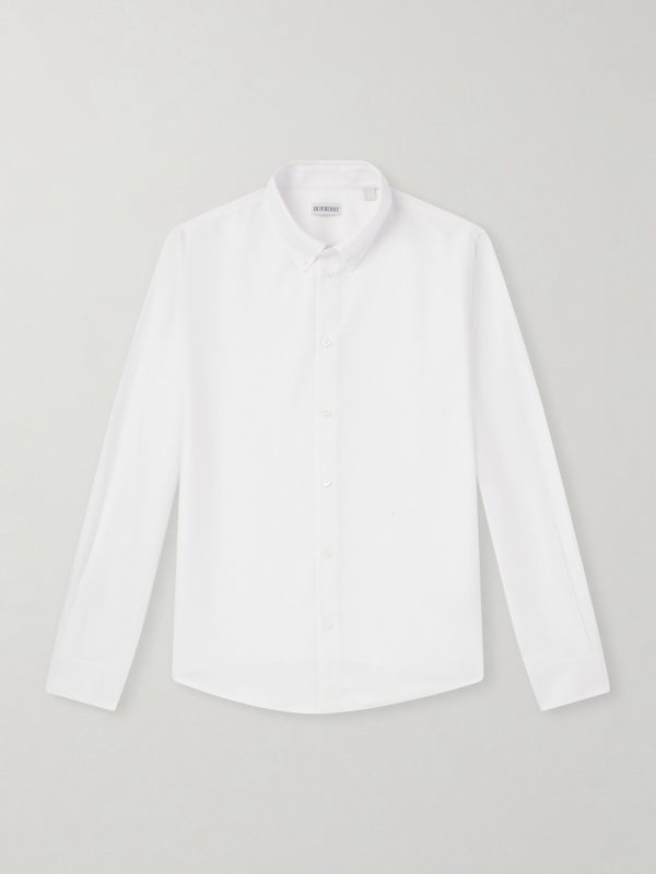 Slim-Fit Button-Down Collar Cotton Shirt