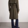 Cotton-Gabardine Trench Coat - BK Cotton-Gabardine Trench Coat - BK