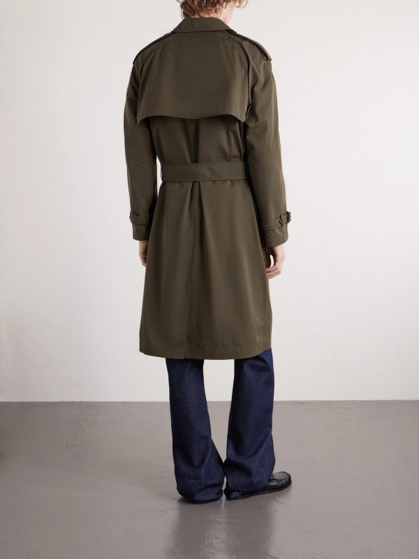 Cotton-Gabardine Trench Coat - BK Cotton-Gabardine Trench Coat - BK