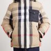 Reversible Quilted Checked Shell Hooded Down Jacket - FR Reversible Quilted Checked Shell Hooded Down Jacket - FR