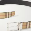 3.5cm Reversible Checked Coated-Leather Belt - E1 3.5cm Reversible Checked Coated-Leather Belt - E1