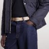 3.5cm Reversible Checked Coated-Leather Belt - FR 3.5cm Reversible Checked Coated-Leather Belt - FR