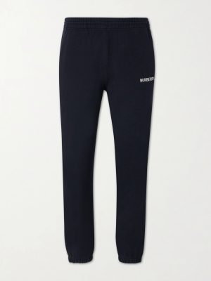 Tapered Logo-Print Cotton-Jersey Sweatpants