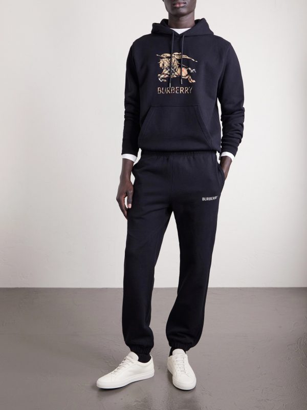 Tapered Logo-Print Cotton-Jersey Sweatpants - OU Tapered Logo-Print Cotton-Jersey Sweatpants - OU