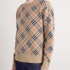 Checked Cotton-Blend Sweater - FR