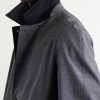 Prince of Wales Checked Virgin Wool Car Coat - CU Prince of Wales Checked Virgin Wool Car Coat - CU