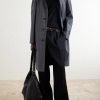 Prince of Wales Checked Virgin Wool Car Coat - OU Prince of Wales Checked Virgin Wool Car Coat - OU