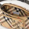 Logo-Appliquéd Checked Twill Belt Bag - E1 Logo-Appliquéd Checked Twill Belt Bag - E1
