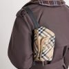 Logo-Appliquéd Checked Twill Belt Bag - FR Logo-Appliquéd Checked Twill Belt Bag - FR