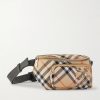 Logo-Appliquéd Checked Twill Belt Bag Logo-Appliquéd Checked Twill Belt Bag