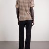 Logo-Embroidered Checked Jacquard Polo Shirt - BK Logo-Embroidered Checked Jacquard Polo Shirt - BK