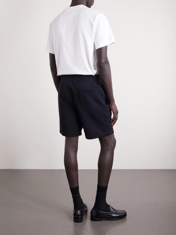 Logo-Print Straight-Leg Cotton-Jersey Shorts - BK Logo-Print Straight-Leg Cotton-Jersey Shorts - BK